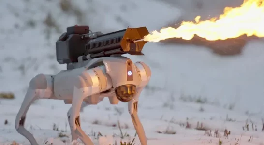Nie gryzie, ale zieje ogniem – (bardzo) Amerykański pies robot